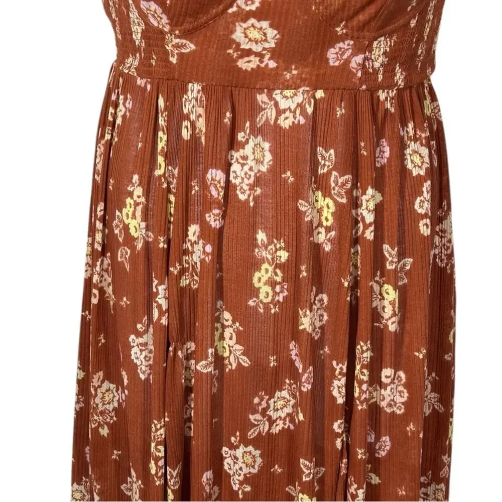 Free People Kitty Tube Floral Tunic Dress L